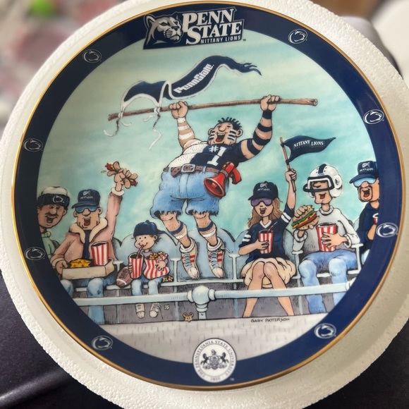 Penn State Prayer Porcelain Collector Plate by Gary Patterson. - Picture 12 of 16